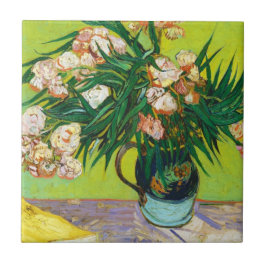Majolica Jar Branches Oleander Vincent van Gogh Tegeltje