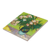 Majolica Jar Branches Oleander Vincent van Gogh Tegeltje (Zijkant)