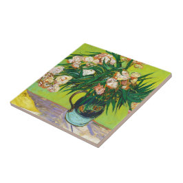 Majolica Jar Branches Oleander Vincent van Gogh Tegeltje