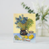 Majolica kruik Wildflowers Vincent van Gogh Briefkaart (Staand voorkant)
