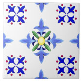 Majolica, mediterrane stijl tegeltje (Voorkant)