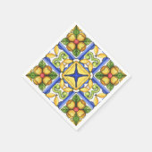 Majolica, mediterrane tegel, servet (Hoek)