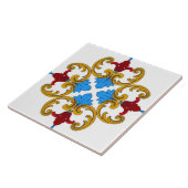 Majolica, mediterrane tegel, tegeltje (Zijkant)