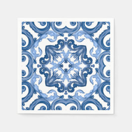 Majolica, mediterrane tegels, servet