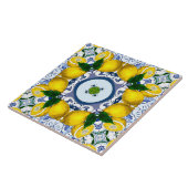 Majolica, mediterrane tegels, tegeltje (Zijkant)