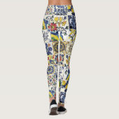 Majolica Pattern Print Leggings (Achterkant)