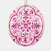 Majolica Rose Keramisch Ornament (Links)