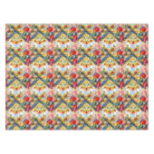 Majolica, Siciliaanse stijl, bloemen Tafelkleed (Voorkant (Horizontaal))