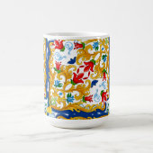 Majolica, Sicilian style, lemons Koffiemok (Center)