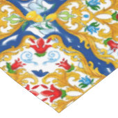 Majolica,Sicilian style,lemons Tafelkleed (Gekanteld)