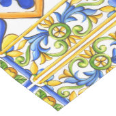 Majolica, Spanish tile, mediterranean Korte Tafelloper (Hoek)