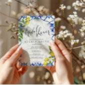 Majolica tegels bridal douche uitnodiging Sicilië