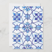 Majolica tegels bridal douche uitnodiging Sicilië (Achterkant)