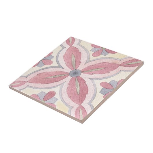 Majolica-Waterverf Tegeltje (Zijkant)