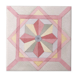 Majolica-Waterverf Tegeltje