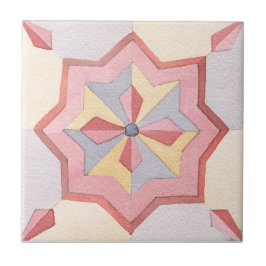 Majolica-Waterverf Tegeltje