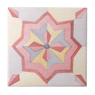 Majolica-Waterverf Tegeltje