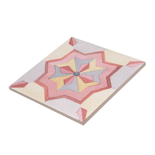 Majolica-Waterverf Tegeltje (Zijkant)