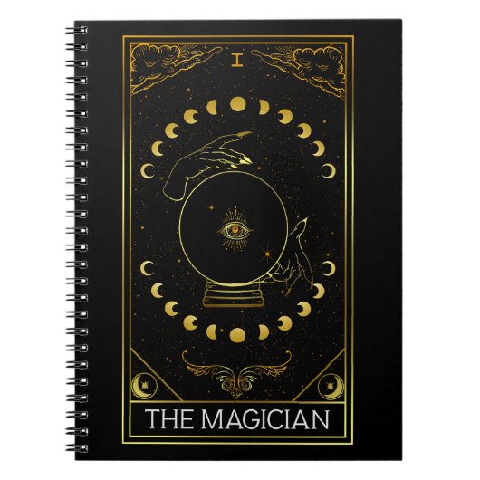Majoor Arcana de Magiciër Tarot Kaart Notitieboek (Voorkant)