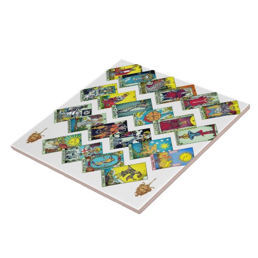 Majoor Arcana Tarot Collage Tegeltje (Zijkant)