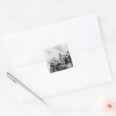Majoor Bagstock is blij Vierkante Sticker (Envelop)