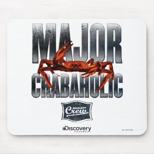 Majoor Crabaholic Mousepad Muismat (Voorkant)