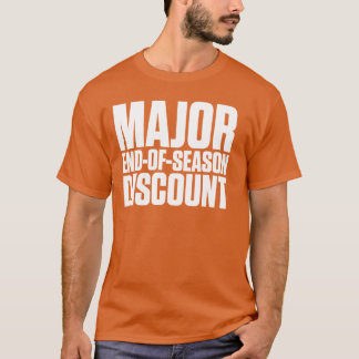 Majoor Einde van de Korting van de Seizoen T-shirt