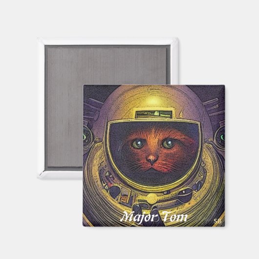 Majoor (Kat) Tom: Magneet (Voorkant / Achterkant)