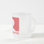 Majoor League Vaping Logo Vaper Frosted Mok (Voorkant rechts)