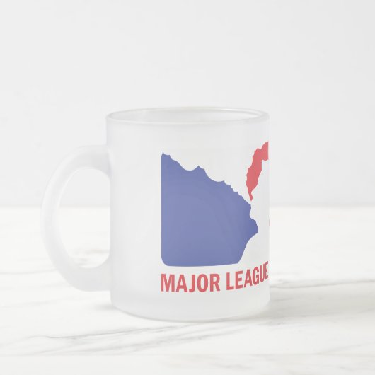Majoor League Vaping Logo Vaper Frosted Mok (Links)