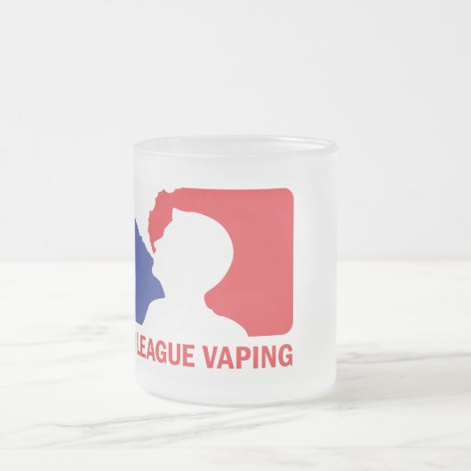 Majoor League Vaping Logo Vaper Frosted Mok (Center)
