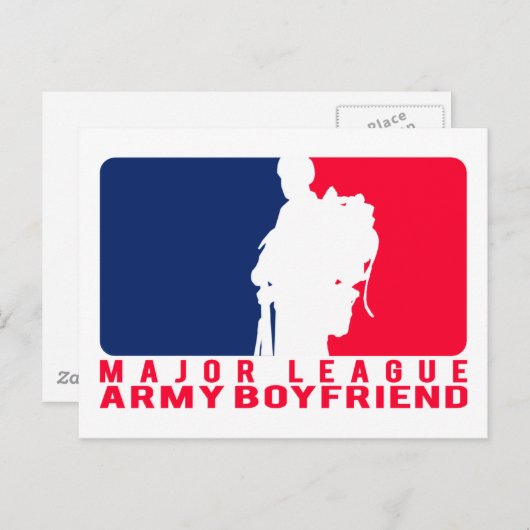 Majoor Leger Boyvriend Briefkaart (Voorkant / Achterkant)