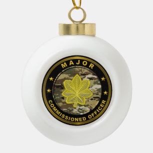 Majoor Leger  Keramische Bal Ornament