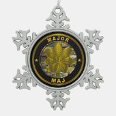 MAJOOR MAJ TIN SNEEUWVLOK ORNAMENT (Voorkant)