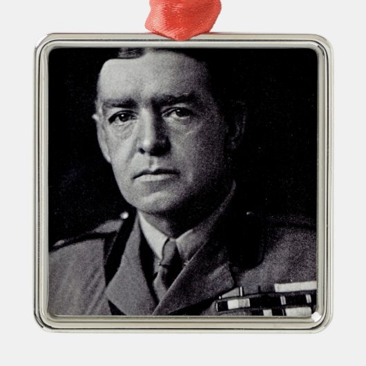 Majoor Sir Ernest Shackleton Metalen Ornament (Voorkant)