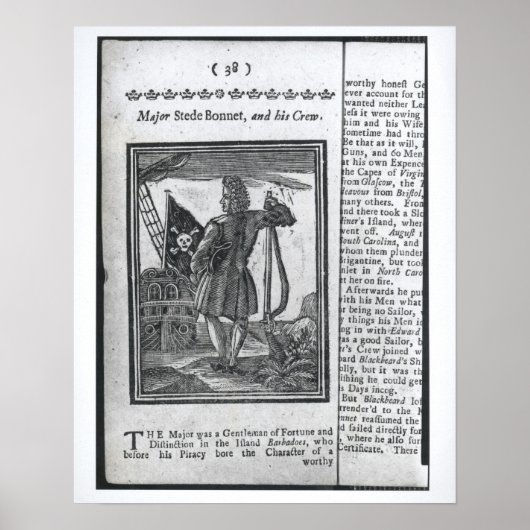 Majoor Stepe Bonnet uit 'Histories and Lives' Poster (Voorkant)