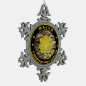Majoor Tin Sneeuwvlok Ornament (Links)