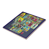 Major Arcana Tarot Cards Ceramic Tile Tegeltje (Zijkant)
