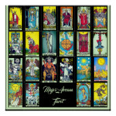 Major Arcana Tarot Kaarten Poster (Voorkant)