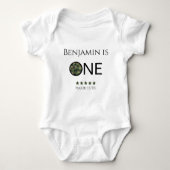 Major Cutie Baby Bodysuit Kids 1st Birthday (Voorkant)