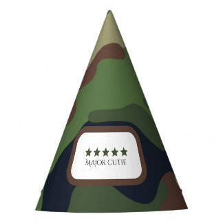 Major Cutie Party Hat Kids Birthday Feesthoedjes