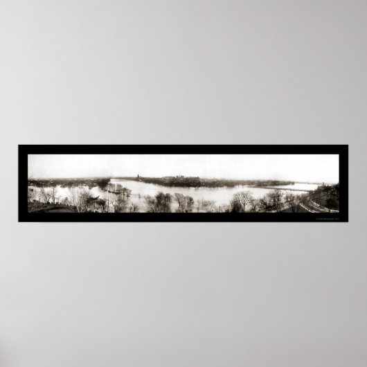 Major Flood Dayton Photo 1913 Poster (Voorkant)