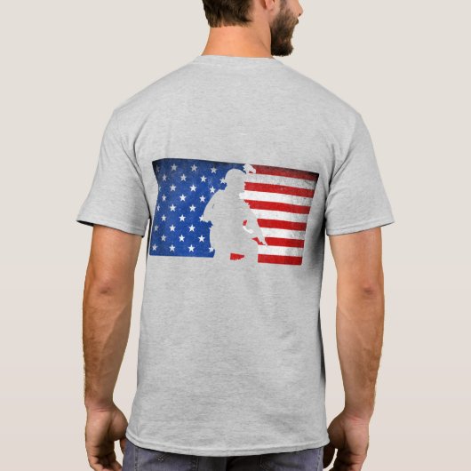 "MAJOR LEAGUE AMERICAN INFANTRY" T-SHIRT (Achterkant)
