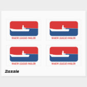 Major League Angler Rechthoekige Sticker (Vel)