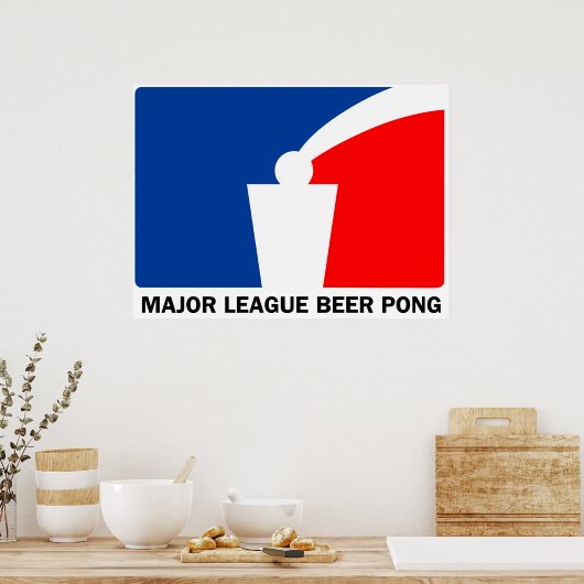 Major League Beer Pong Poster (Keuken)