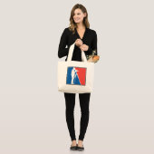 Major League Birder Grote Tote Bag (Voorkant (model))