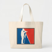 Major League Birder Grote Tote Bag (Voorkant)