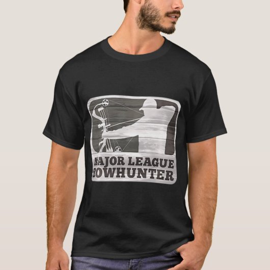 Major League Bowhunter Bow Hunting Honkbal T-shirt (Voorkant)