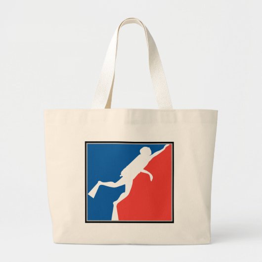 Major League Diver Grote Tote Bag (Voorkant)