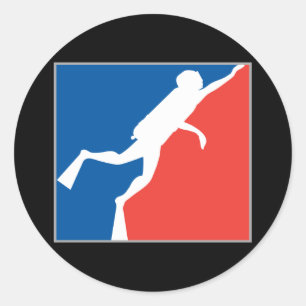 Major League Diver Ronde Sticker
